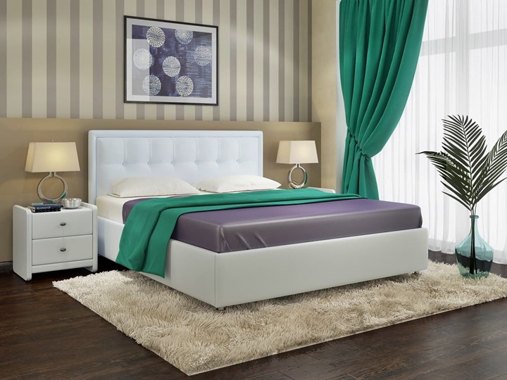 Двуспальная кровать Amelia размер 160*200 с основанием в Вологде - изображение 2
