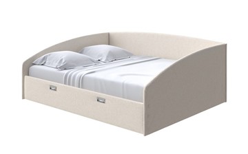Кровать спальная Bono 180х200, Искусственная шерсть (Лама Бежевый) в Вологде