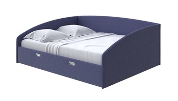 Кровать 2-спальная Bono 180х200, Рогожка (Firmino Полуночный синий) в Вологде