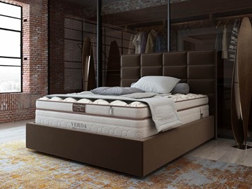 Двуспальная кровать Chocolate Compact/Island M 160х200, Микровелюр (Manhattan Лесной каштан) в Вологде