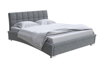 Кровать в спальню Орматек Corso-1L 200x200, Велюр (Gratta 4 Серый космос) в Вологде