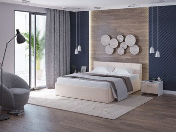 Кровать спальная Domo Plus 160х200, Велюр (Ultra Суфле) в Вологде