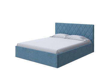 Кровать 2-спальная Fresco Plus 160х200, Велюр (Monopoly Прованский синий (792)) в Вологде