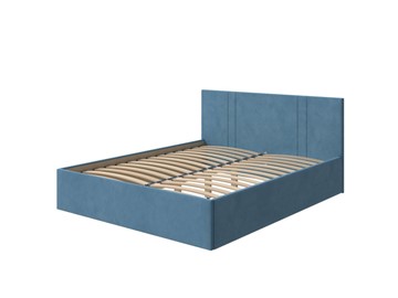 Кровать спальная Helix Plus 160х200, Велюр (Monopoly Прованский синий (792)) в Вологде