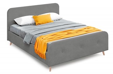 Кровать 2-спальная Сиерра 1600 (с подъемным механизмом и коробом) Торонто серый в Вологде