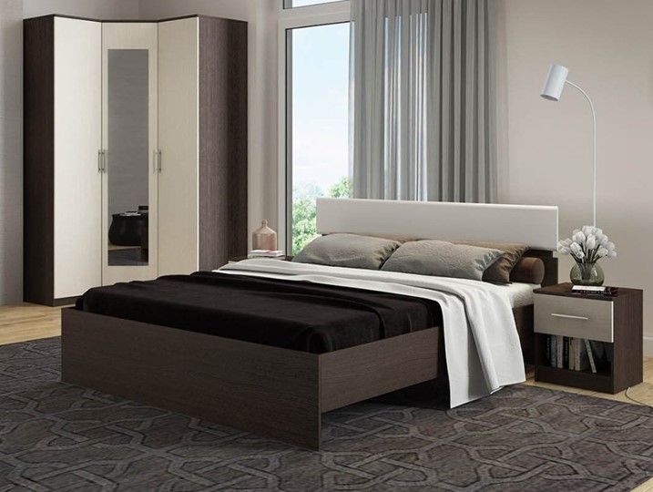 Двуспальная кровать Светлана 1600, белый/дуб сонома в Вологде - изображение 2