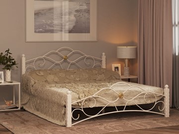 Спальная кровать Гарда 3, 160х200, белая в Вологде