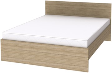 Кровать 2-спальная K16 с основанием, цвет Дуб Сонома в Вологде