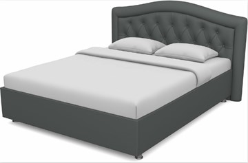 Двуспальная кровать Луиза 1600 с основанием (Nitro Grey) в Вологде