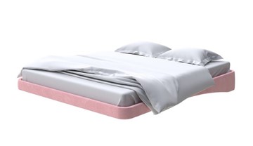 Парящая кровать 2-спальная 160х200, Велюр (Casa Жемчужно-розовый) в Вологде