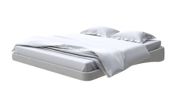 Парящая кровать 180х200, Искусственная шерсть (Лама Светло-серый) в Вологде