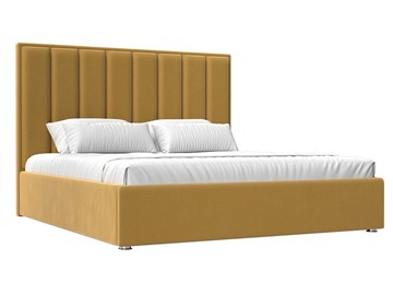 Кровать с механизмом Афродита 160, Желтый (Микровельвет) в Вологде