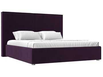 Кровать с механизмом двуспальная Аура 160, Фиолетовый (Велюр) в Вологде