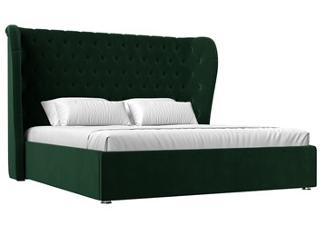 Кровать с механизмом двуспальная Далия 160, Зеленый (Велюр) в Вологде