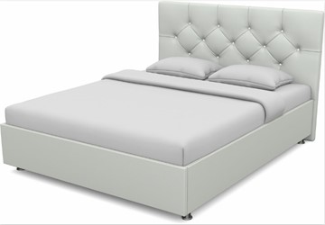 Кровать Моника 1400 с основанием (Nitro White) в Вологде