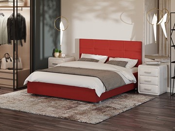 Кровать Proson Neo 160х200, Велюр (Forest 13 Красный) в Вологде