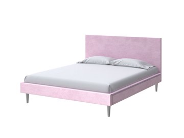 Кровать 1-спальная Claro 90х200, Велюр (Teddy Розовый фламинго) в Вологде