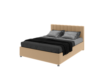Кровать с мягким изголовьем Палермо 120х200 с ортопедическим основанием velutto 02 в Вологде