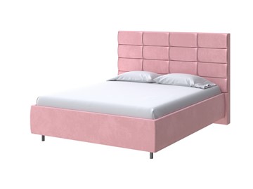 Спальная кровать Shapy 90х200, Велюр (Casa Жемчужно-розовый) в Вологде