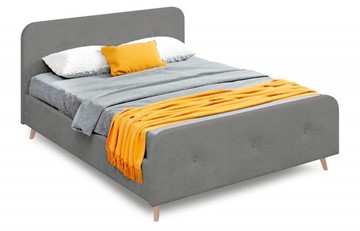 Спальная кровать Сиерра 1200 (с подъемным механизмом и коробом) Торонто серый в Вологде