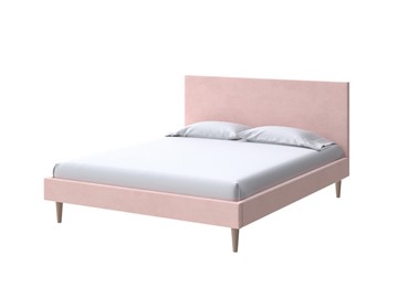 Кровать полутороспальная Claro 140х200, Велюр (Ultra Розовый мусс) в Вологде