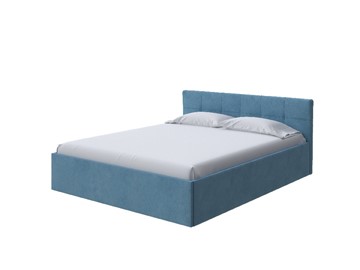 Спальная кровать Domo Plus 140х200, Велюр (Monopoly Прованский синий (792)) в Вологде
