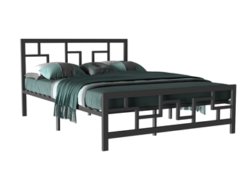 Кровать спальная Лофт 3, 160х200, черная в Вологде