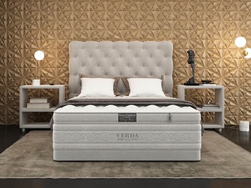 Кровать 2-спальная Cloud Compact/Basement 180х200, Флок (Велсофт Серый) в Вологде