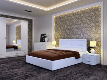 Кровать 1.5-спальная Adele размер 140*200 с основанием в Вологде