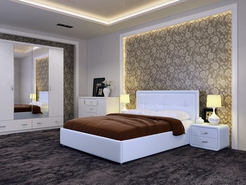 Кровать спальная Adele размер 180*200 с основанием в Вологде - изображение