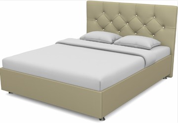 Спальная кровать Моника 1600 с основанием (Nitro Сream) в Вологде
