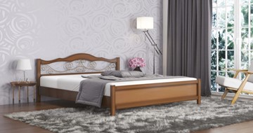 Спальная кровать СВ-Стиль Ковка 140*200 с основанием в Вологде