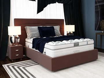 Двуспальная кровать Modern/Island M 180х200, Флок (Велсофт Спелая слива) в Вологде