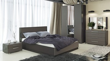 Модульная спальня Наоми №2, цвет Фон серый, Джут в Вологде
