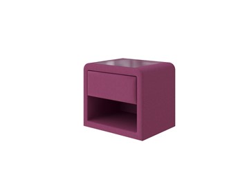 Тумбочка прикроватная Cube 52х41, Рогожка (Savana Berry (фиолетовый)) в Вологде