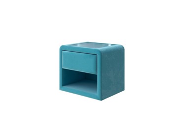 Тумба прикроватная Cube 52х41, Велюр (Shaggy Azure) в Вологде