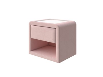 Тумбочка Cube 52х41, Велюр (Ultra Розовый мусс) в Вологде