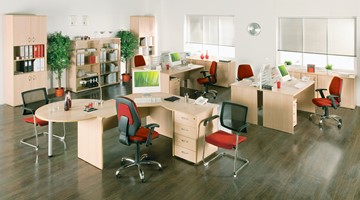 Комплект офисной мебели Формула (вяз светлый) в Вологде