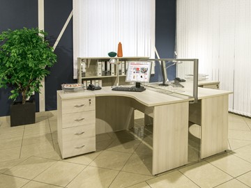 Офисный комплект мебели Комфорт (дуб шамони) №2 в Вологде