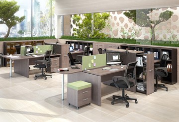 Офисный комплект мебели Xten для двух сотрудников с тумбочками в Вологде