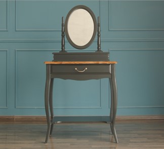 Туалетный столик Leontina с зеркалом (ST9321BLK) Черный в Вологде - предосмотр