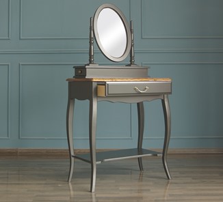 Туалетный столик Leontina с зеркалом (ST9321BLK) Черный в Вологде - предосмотр 3