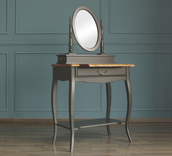 Туалетный столик Leontina с зеркалом (ST9321BLK) Черный в Вологде - изображение 4