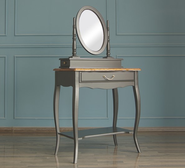 Туалетный столик Leontina с зеркалом (ST9321BLK) Черный в Вологде - изображение 2