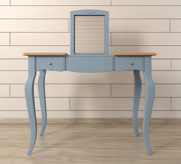 Косметический стол Leontina (ST9309B) Голубой в Вологде - изображение 4