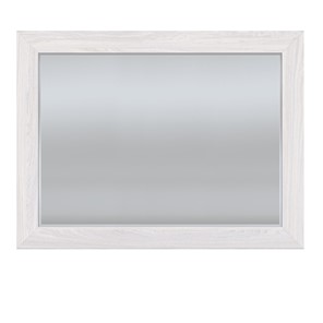 Зеркало на стену ПАРМА НЕО,  ясень анкор светлый /  экокожа polo белая в Вологде