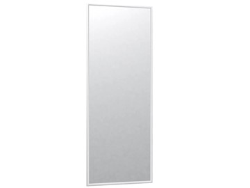 Настенное зеркало в спальню Сельетта-6 белый (1100х400х9) в Вологде