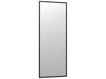 Зеркало навесное в гардероб Сельетта-6 черный (1100х400х9) в Вологде