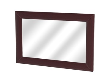 Зеркало настенное OrmaSoft 2, экокожа коричневая в Вологде