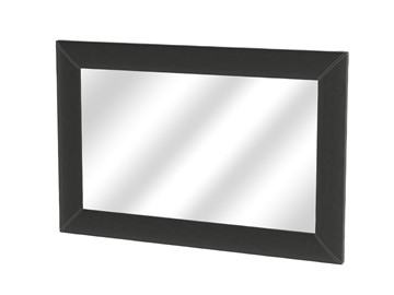 Настенное зеркало OrmaSoft 2, экокожа черная в Вологде
